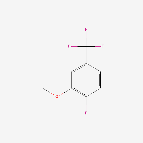 2-FLUORO-5-(TRIFLUOROMETHYL)ANISOLE chemical structure 2-FLUORO-5-(TRIFLUOROMETHYL)ANISOLE (CAS: 261951-78-4) - Chemical Structure and Molecular Formula