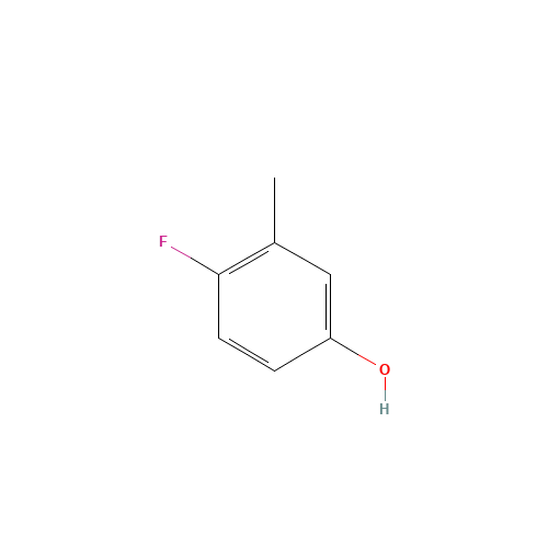 4-Fluoro-3-methylphenol (CAS: 452-70-0) - Chemical Structure and Molecular Formula 