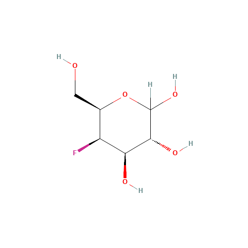4-FLUORO-4-DEOXY-D-GALACTOPYRANOSE (CAS: 40010-20-6) - Chemical Structure and Molecular Formula 