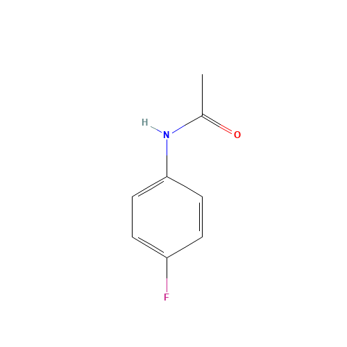 4-Fluoroacetanilide (CAS: 351-83-7) - Chemical Structure and Molecular Formula 