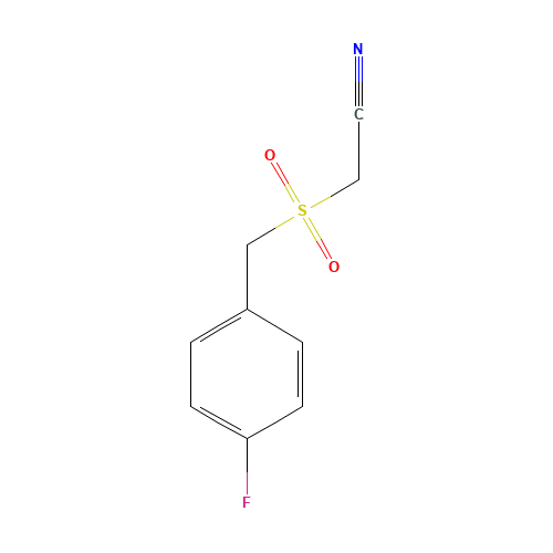 4-FLUOROBENZYLSULFONYLACETONITRILE (CAS: 175276-84-3) - Chemical Structure and Molecular Formula 
