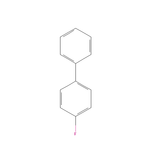 4-Fluoro-1,1'-biphenyl (CAS: 324-74-3) - Chemical Structure and Molecular Formula 