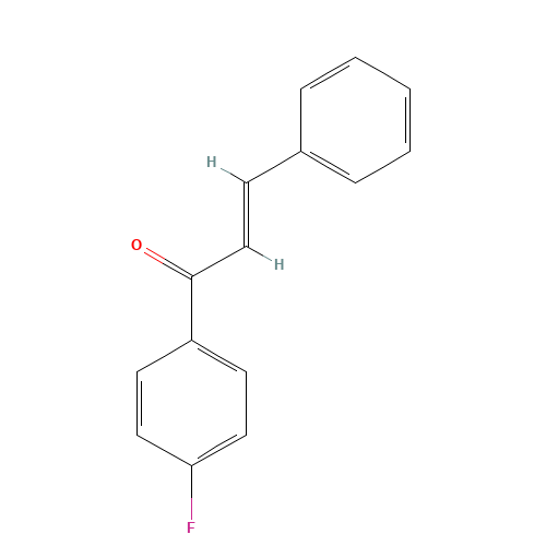 4'-FLUOROCHALCONE (CAS: 399-10-0) - Chemical Structure and Molecular Formula 