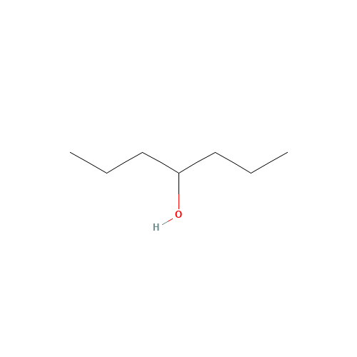 4-HEPTANOL (CAS: 589-55-9) - Chemical Structure and Molecular Formula 