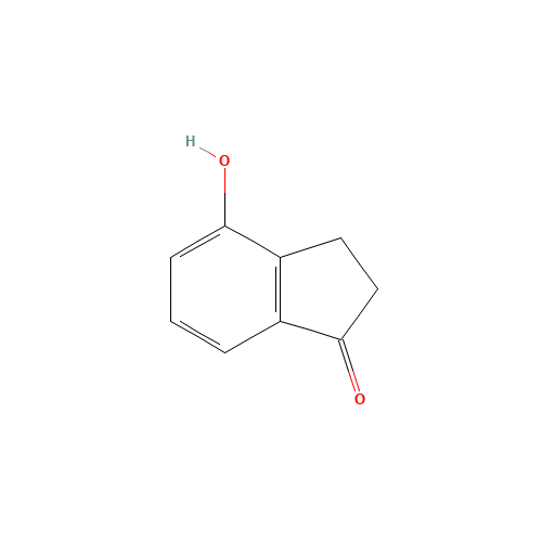 4-Hydroxyindan-1-one (CAS: 40731-98-4) - Chemical Structure and Molecular Formula 