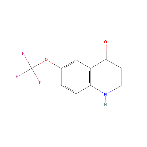 6-(TRIFLUOROMETHOXY)-4-QUINOLINOL (CAS: 175203-87-9) - Chemical Structure and Molecular Formula 