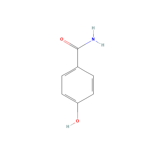 4-Hydroxybenzamide (CAS: 619-57-8) - Chemical Structure and Molecular Formula 