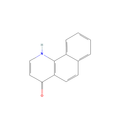 4-HYDROXYBENZO[H]QUINOLINE (CAS: 23443-09-6) - Chemical Structure and Molecular Formula 