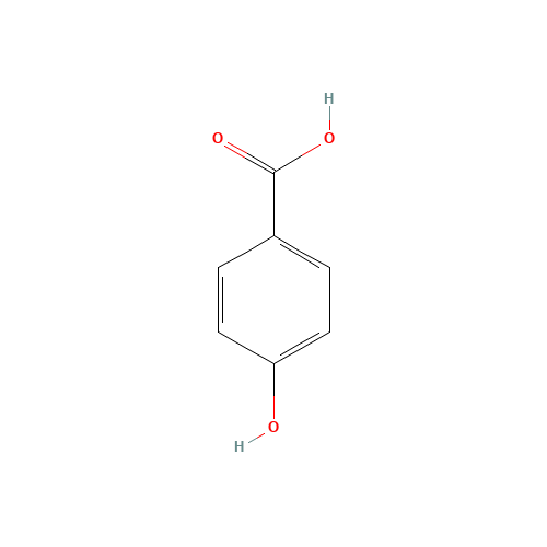 4-Hydroxybenzoic acid (CAS: 99-96-7) - Chemical Structure and Molecular Formula 