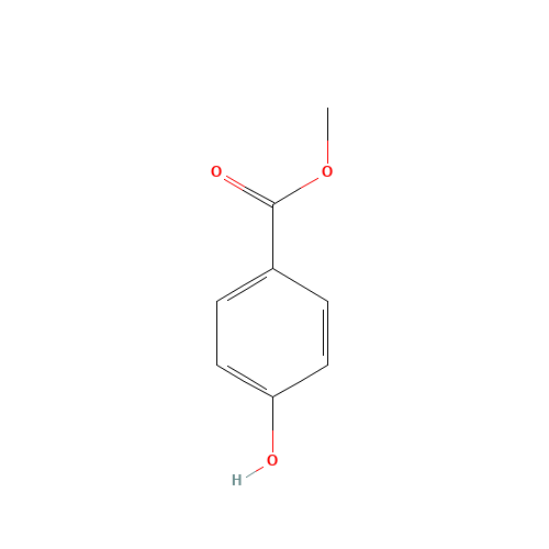 Methylparaben (CAS: 99-76-3) - Chemical Structure and Molecular Formula 