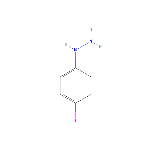 4-Iodophenylhydrazine (CAS: 13116-27-3) - Chemical Structure and Molecular Formula 