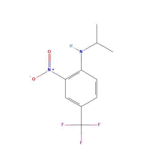 4-ISOPROPYLAMINO-3-NITROBENZOTRIFLUORIDE (CAS: 175277-90-4) - Chemical Structure and Molecular Formula 