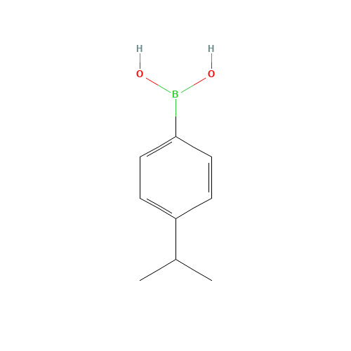 4-Isopropylbenzeneboronic acid (CAS: 16152-51-5) - Chemical Structure and Molecular Formula 