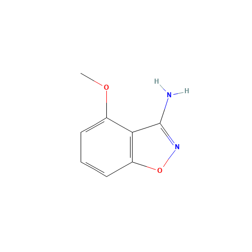 4-METHOXY-1,2-BENZISOXAZOL-3-AMINE (CAS: 177995-40-3) - Chemical Structure and Molecular Formula 