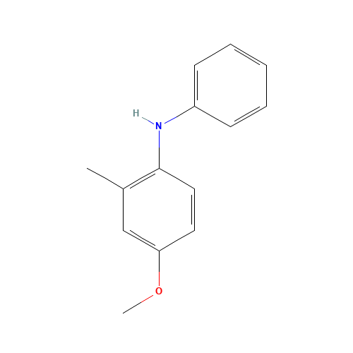Methoxymethyldiphenylamine (CAS: 41317-15-1) - Chemical Structure and Molecular Formula 