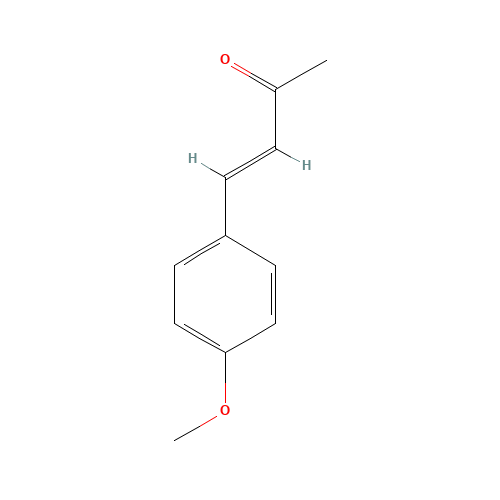 1-(P-METHOXYPHENYL)-1-BUTEN-3-ONE (CAS: 943-88-4) - Chemical Structure and Molecular Formula 
