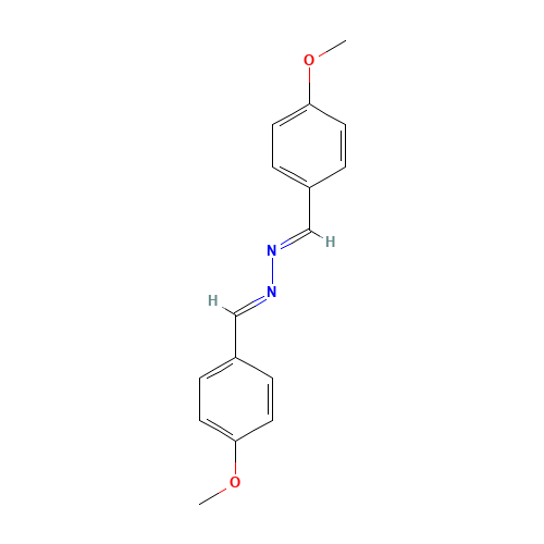 4-METHOXYBENZALDEHYDE AZINE (CAS: 2299-73-2) - Chemical Structure and Molecular Formula 