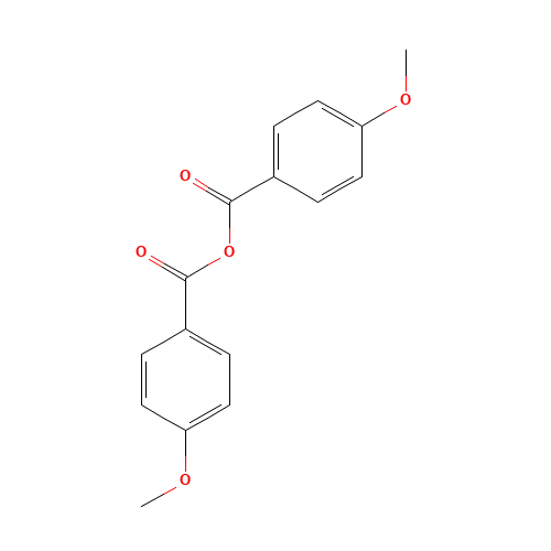 4-METHOXYBENZOIC ANHYDRIDE (CAS: 794-94-5) - Chemical Structure and Molecular Formula 