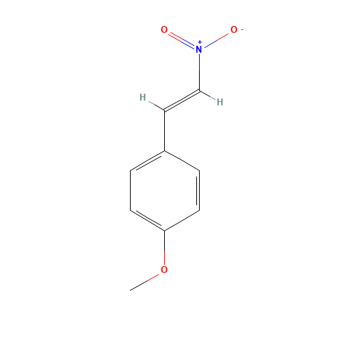 1-(4-Methoxyphenyl)-2-nitroethylene (CAS: 3179-10-0) - Chemical Structure and Molecular Formula 