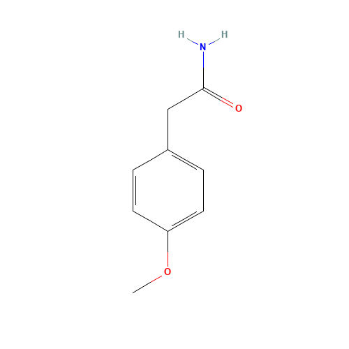 4-METHOXYPHENYLACETAMIDE (CAS: 6343-93-7) - Chemical Structure and Molecular Formula 