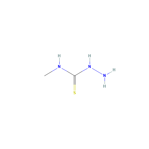 4-Methylthiosemicarbazide (CAS: 6610-29-3) - Chemical Structure and Molecular Formula 