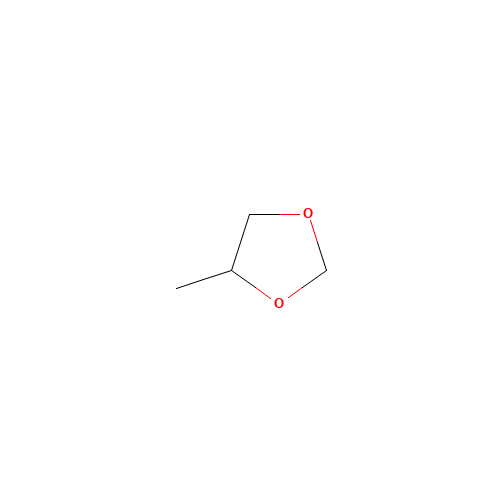 4-METHYL-1,3-DIOXOLANE (CAS: 1072-47-5) - Chemical Structure and Molecular Formula 