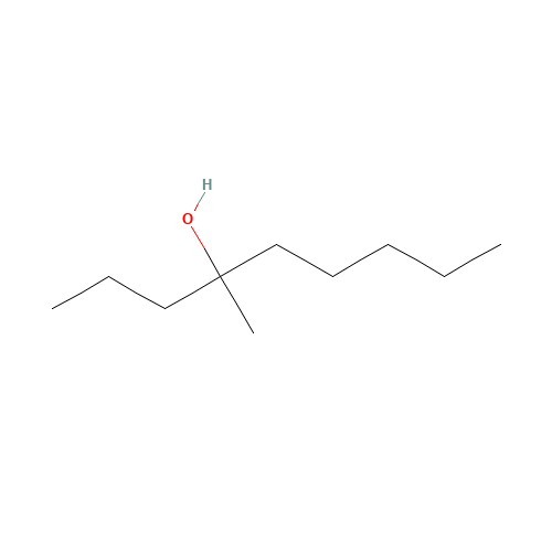 4-METHYL-4-NONANOL (CAS: 23418-38-4) - Chemical Structure and Molecular Formula 