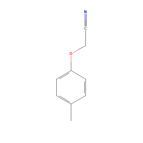 4-METHYLPHENOXYACETONITRILE (CAS: 33901-44-9) - Chemical Structure and Molecular Formula 