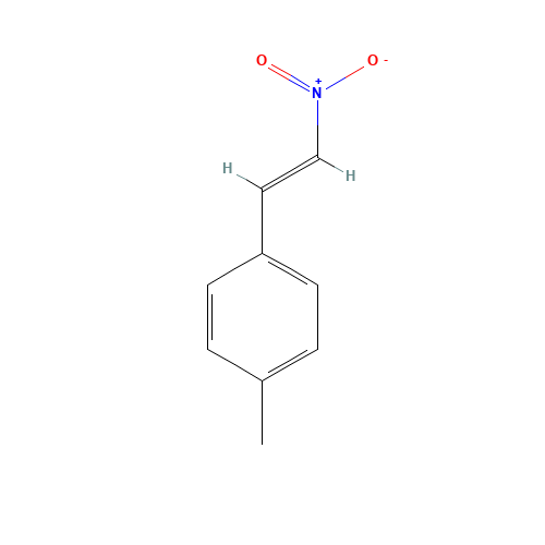 TRANS-4-METHYL-BETA-NITROSTYRENE (CAS: 7559-36-6) - Chemical Structure and Molecular Formula 