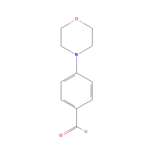 4-Morpholinobenzaldehyde (CAS: 1204-86-0) - Chemical Structure and Molecular Formula 