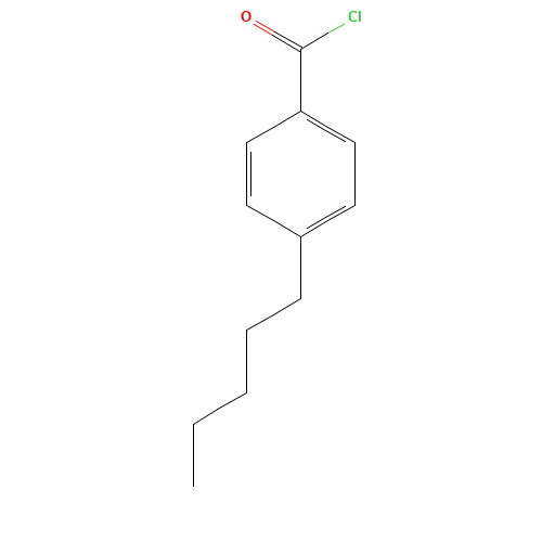 4-PENTYLBENZOYL CHLORIDE (CAS: 49763-65-7) - Chemical Structure and Molecular Formula 