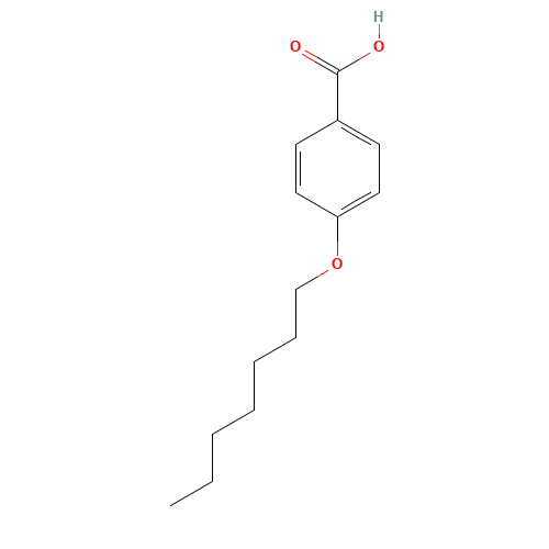 4-N-HEPTYLOXYBENZOIC ACID (CAS: 15872-42-1) - Chemical Structure and Molecular Formula 