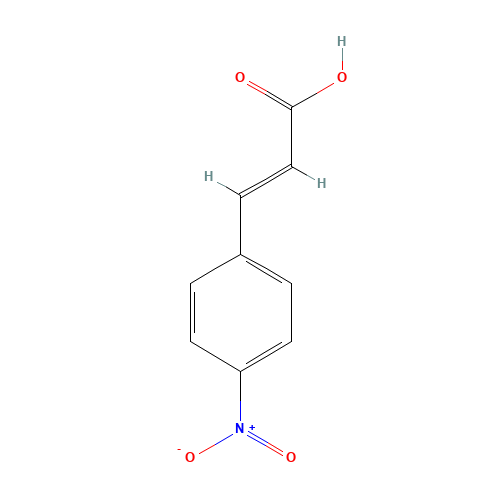 4-Nitrocinnamic acid (CAS: 619-89-6) - Chemical Structure and Molecular Formula 