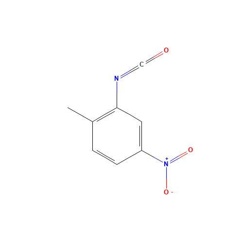 2-METHYL-5-NITROPHENYL ISOCYANATE (CAS: 13471-68-6) - Chemical Structure and Molecular Formula 