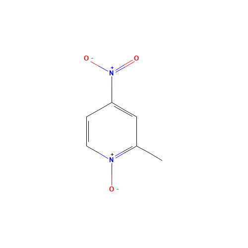 4-Nitro-2-picoline N-oxide (CAS: 5470-66-6) - Chemical Structure and Molecular Formula 