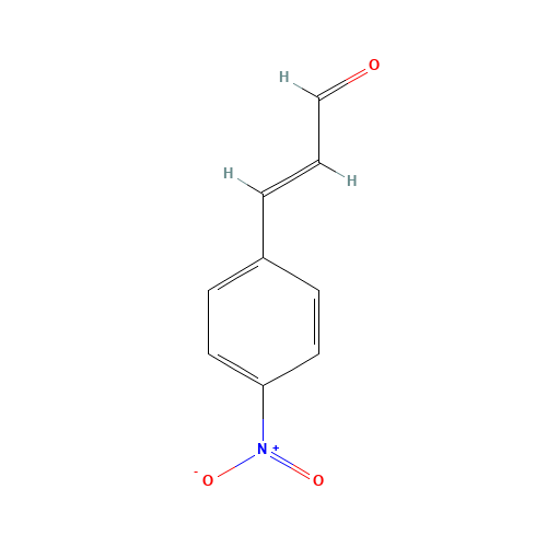 4-NITROCINNAMALDEHYDE (CAS: 1734-79-8) - Chemical Structure and Molecular Formula 