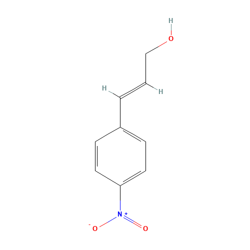 4-NITROCINNAMYL ALCOHOL (CAS: 1504-63-8) - Chemical Structure and Molecular Formula 