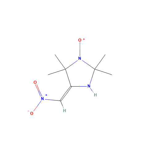 4-Nitromethylene-2,2,5,5-tetramethylimidazolidine-1-oxyl (CAS: 60829-54-1) - Chemical Structure and Molecular Formula 