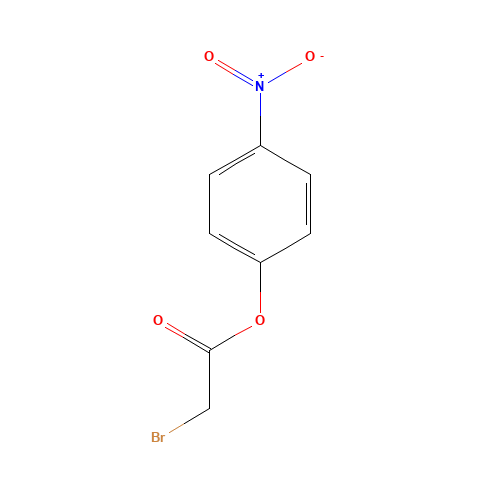 4-NITROPHENYL BROMOACETATE (CAS: 19199-82-7) - Chemical Structure and Molecular Formula 
