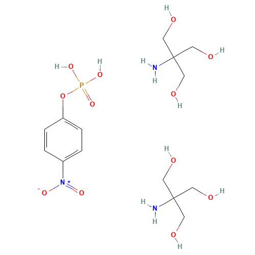 P-NITROPHENYL PHOSPHATE DI(TRIS) SALT (CAS: 68189-42-4) - Chemical Structure and Molecular Formula 