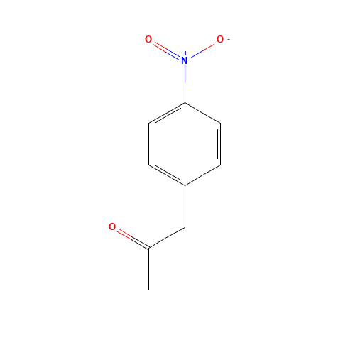 4-NITROPHENYLACETONE (CAS: 5332-96-7) - Chemical Structure and Molecular Formula 