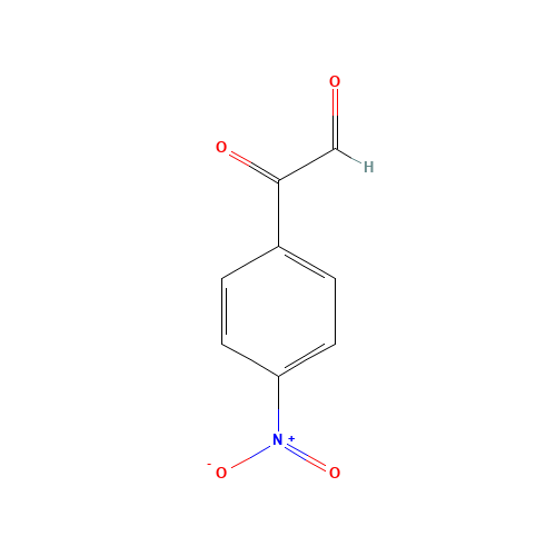 P-NITROPHENYLGLYOXAL (CAS: 4974-57-6) - Chemical Structure and Molecular Formula 