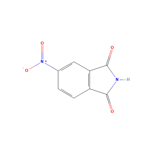 4-Nitrophthalimide (CAS: 89-40-7) - Chemical Structure and Molecular Formula 