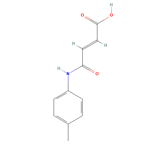 4-OXO-4-(4-TOLUIDINO)BUT-2-ENOIC ACID (CAS: 37904-03-3) - Chemical Structure and Molecular Formula 