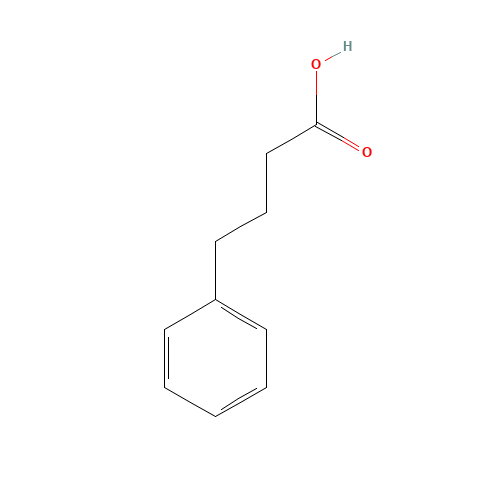 4-Phenylbutyric acid (CAS: 1821-12-1) - Chemical Structure and Molecular Formula 