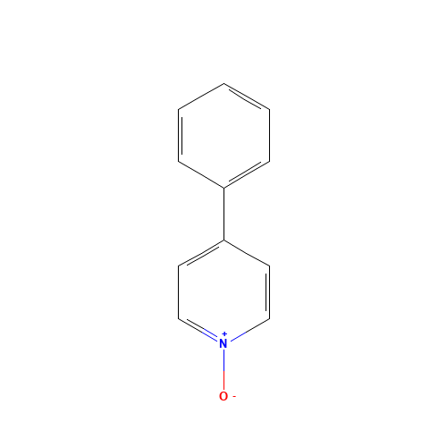 4-Phenylpyridine-N-oxide (CAS: 1131-61-9) - Chemical Structure and Molecular Formula 