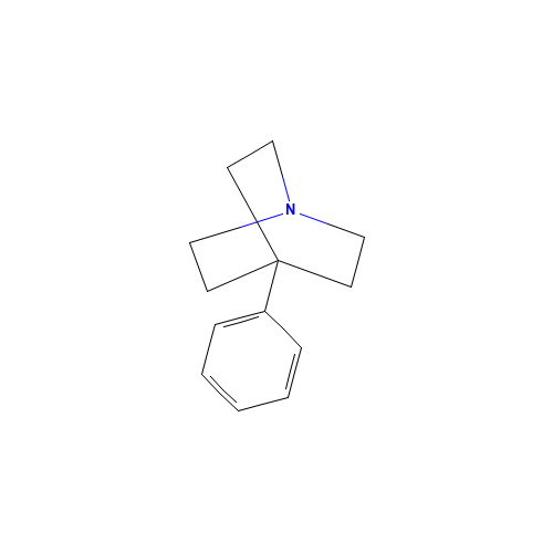 4-PHENYLQUINUCLIDINE (CAS: 51069-11-5) - Chemical Structure and Molecular Formula 
