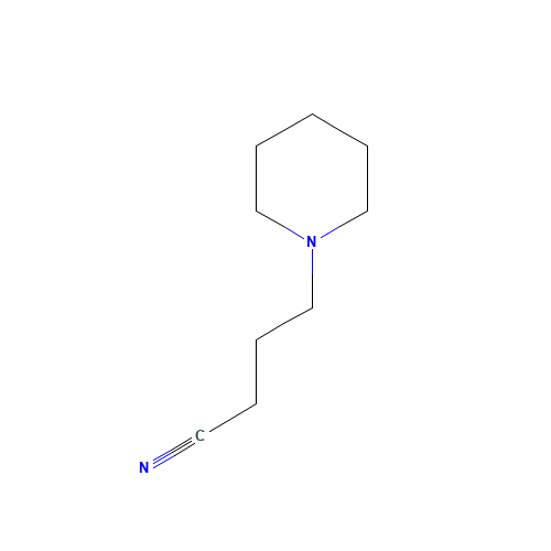 4-piperidinobutyronitrile (CAS: 4672-18-8) - Chemical Structure and Molecular Formula 