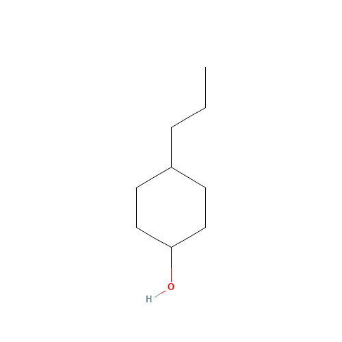 4-Propylcyclohexanol (CAS: 52204-65-6) - Chemical Structure and Molecular Formula 