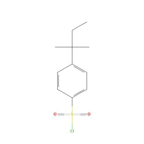 4-TERT-AMYLBENZENESULFONYL CHLORIDE (CAS: 169677-20-7) - Chemical Structure and Molecular Formula 